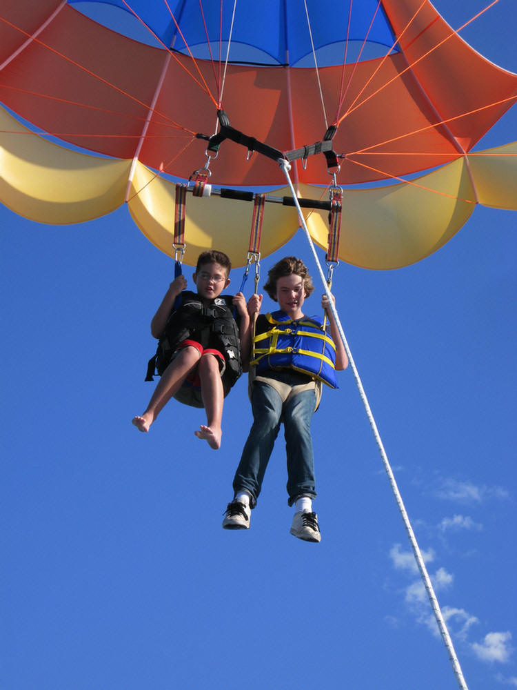 Parasailing at Catalina August 2009