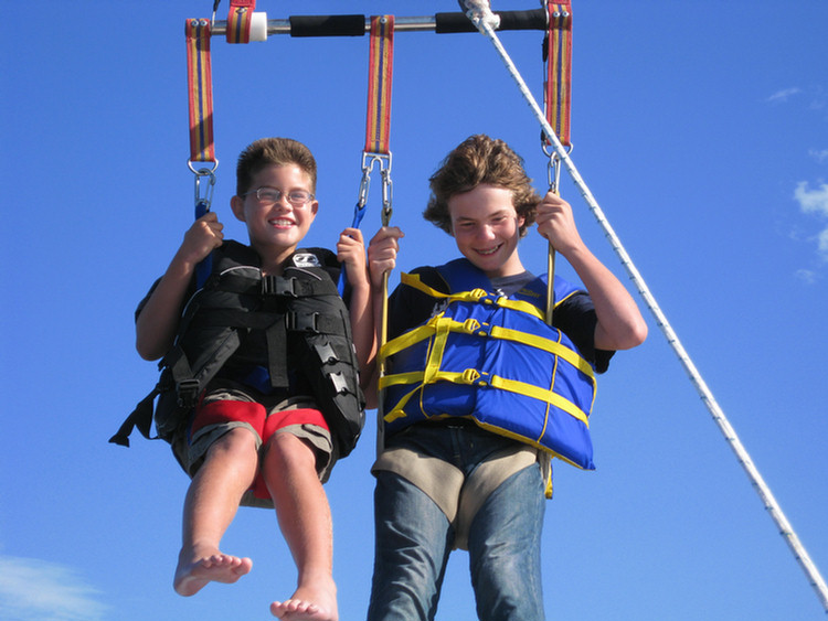 Parasailing at Catalina August 2009