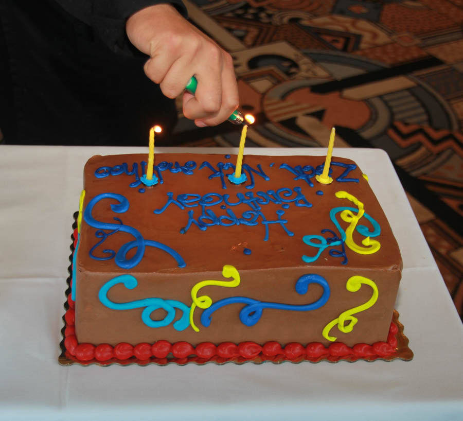 Three grandsons birthdays all at once! Zack, Nick, and Theo September 27th 2014