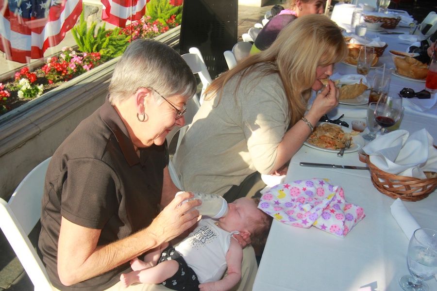 Family get together July 2014 saying bye to Colleen