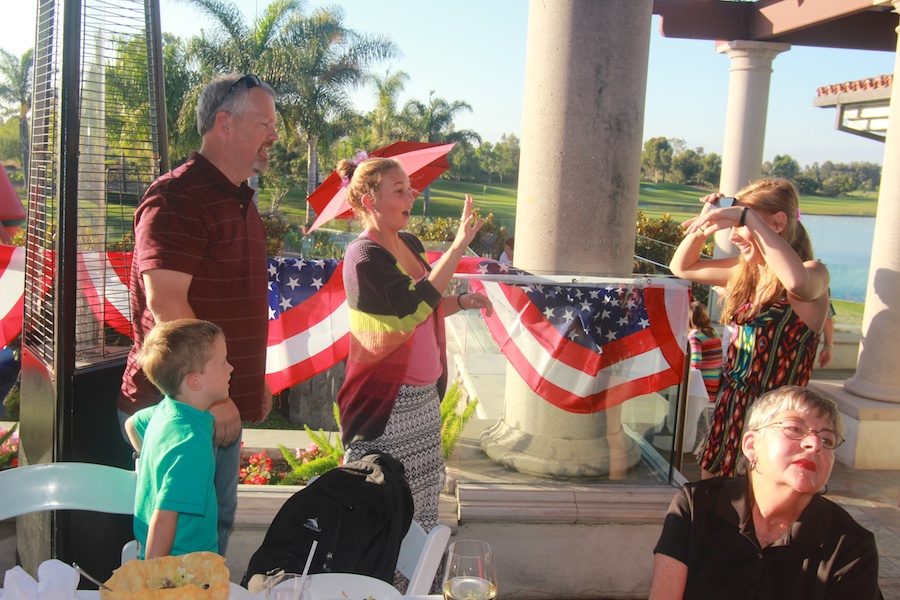 Family get together July 2014 saying bye to Colleen