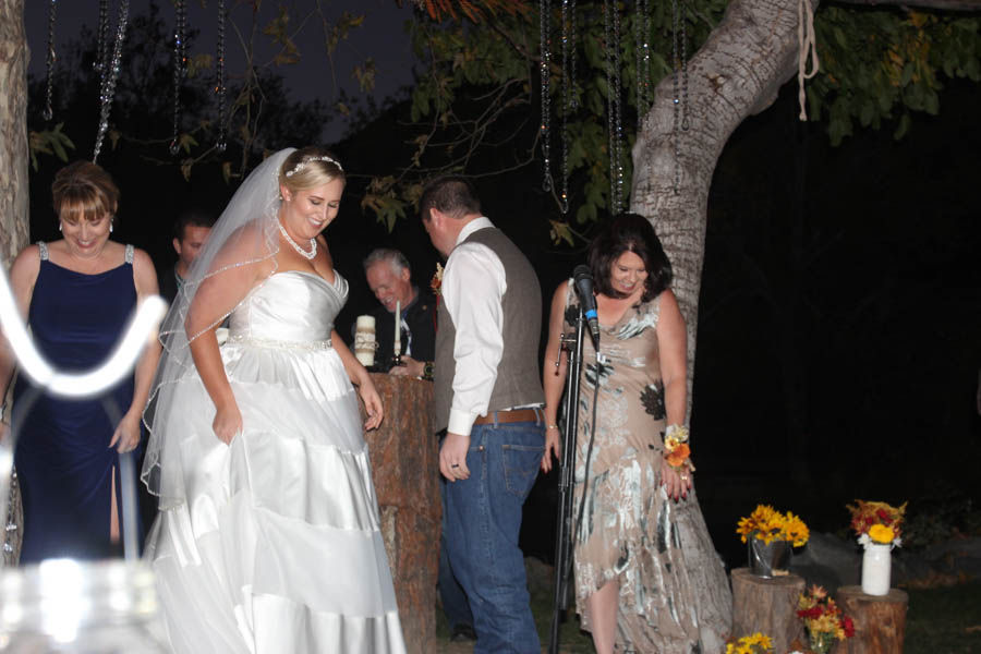 The wedding ceremony