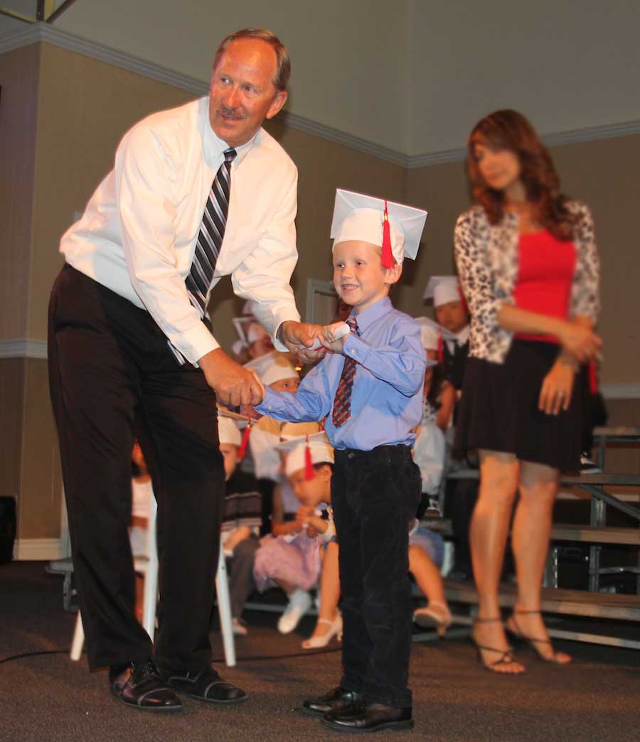 Charlie graduates kindergarden 2014