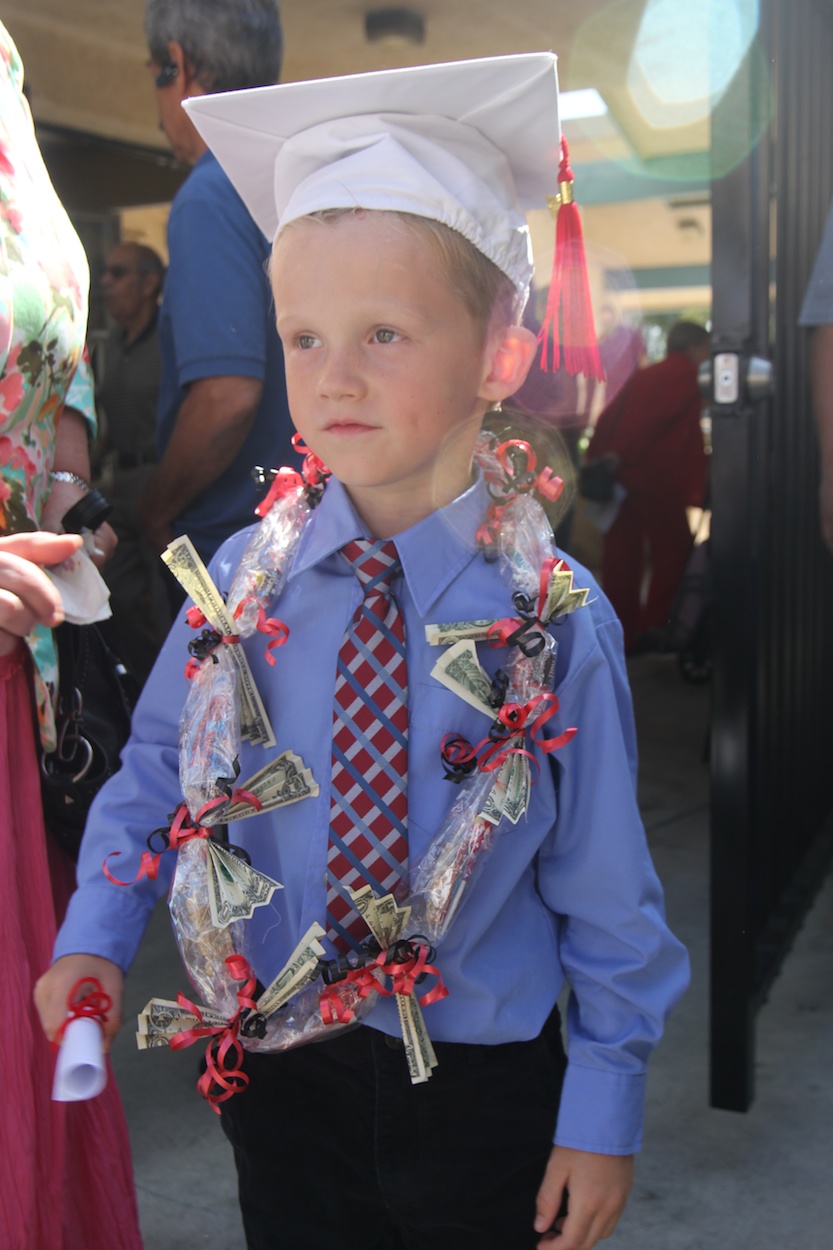 Charlie graduates kindergarden 2014