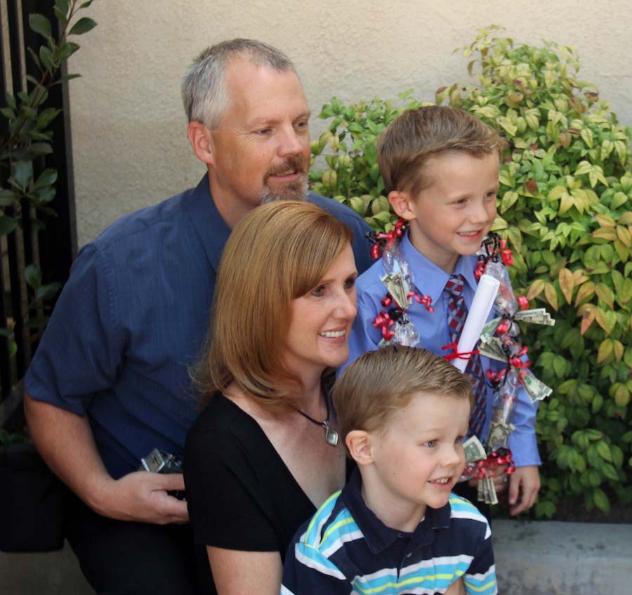 Charlie graduates kindergarden 2014