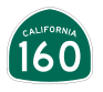 Highway 160 sign