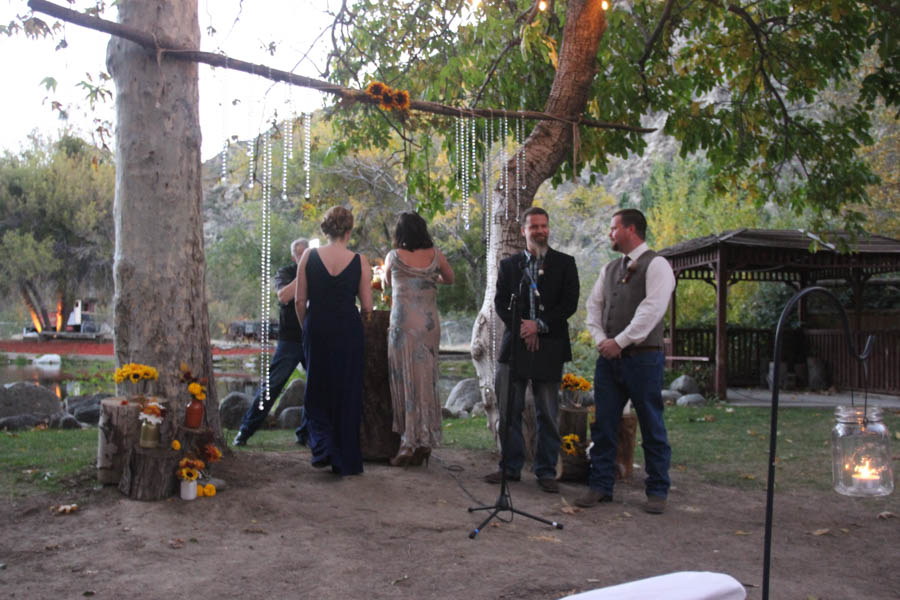 The wedding ceremony