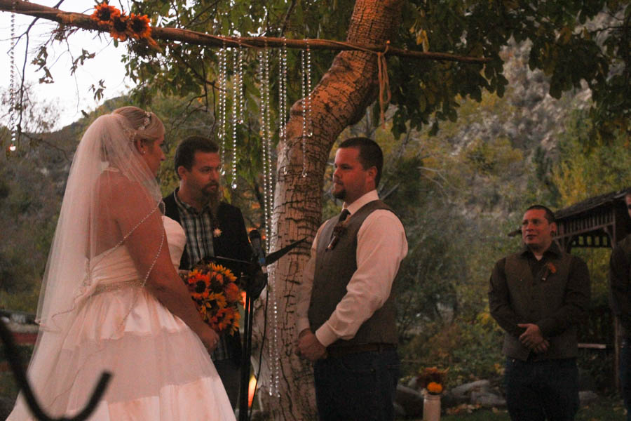 The wedding ceremony