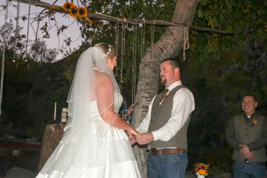 The wedding ceremony