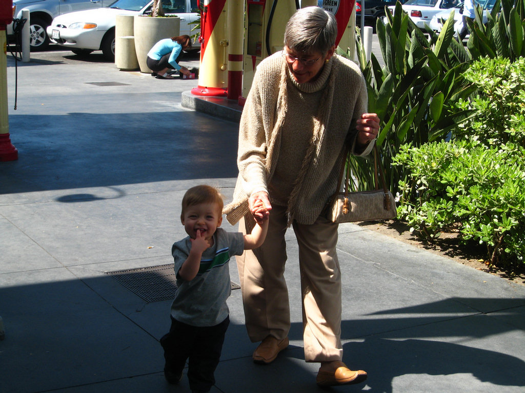 Theo visits the farmers market