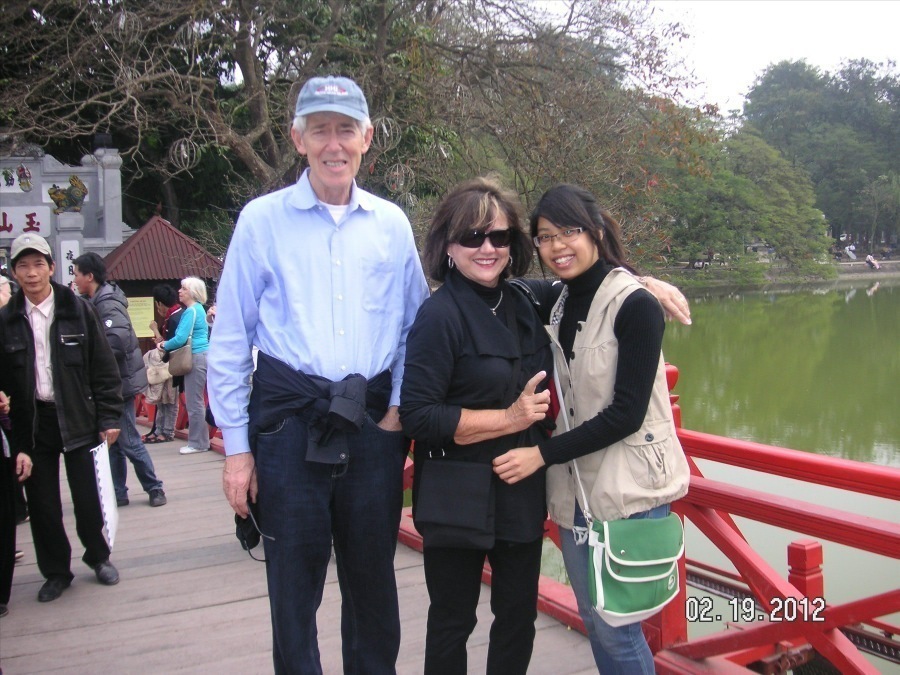 The Burns in Hanoi, Vietnam