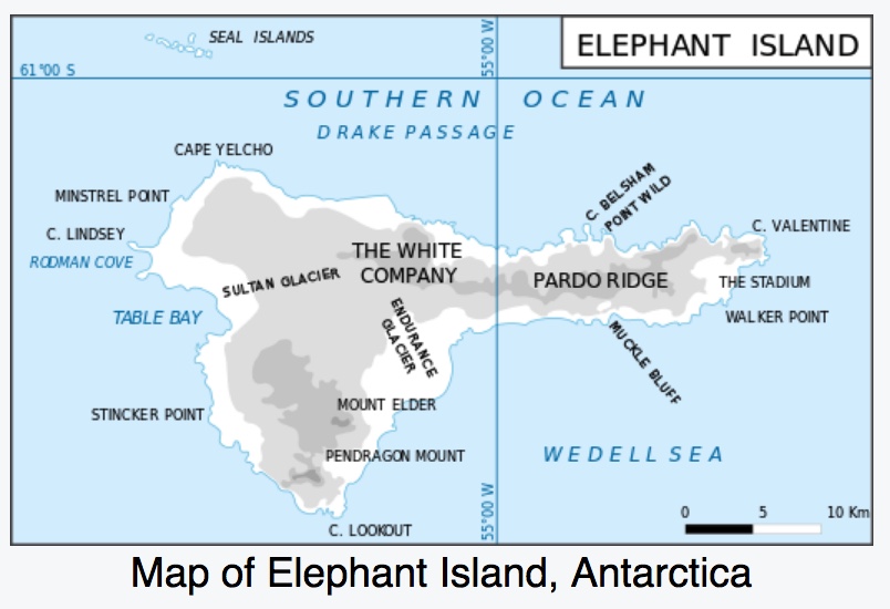 Visiting Elephant Island 12/9/2016