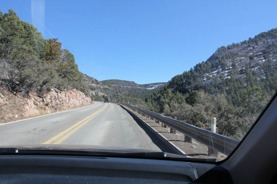 Presscott thru Jerome to Sedona Arizona  2/5/2017