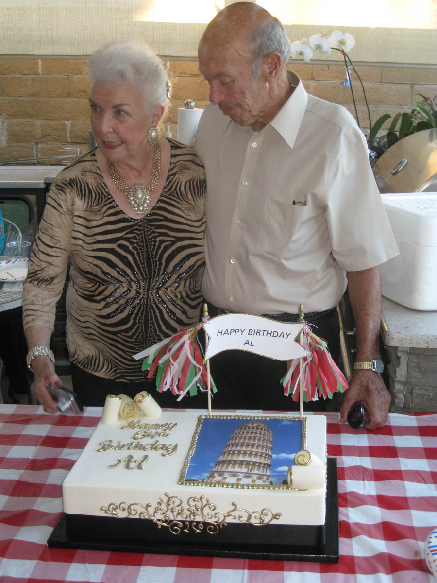 Al Calo's 84th birthday at the Mongells home August 2014