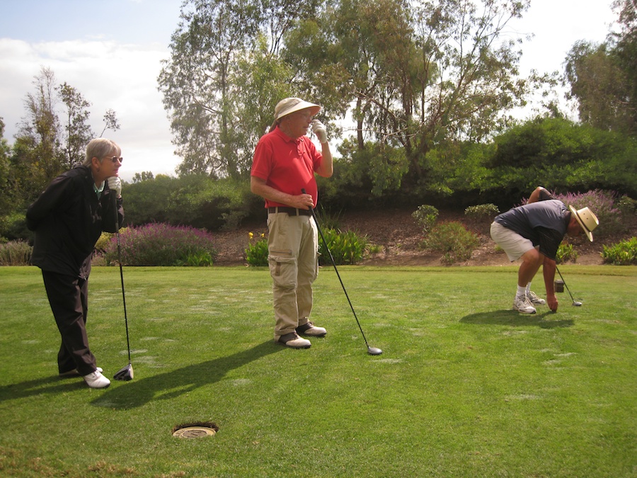 Golf with Herbie and James