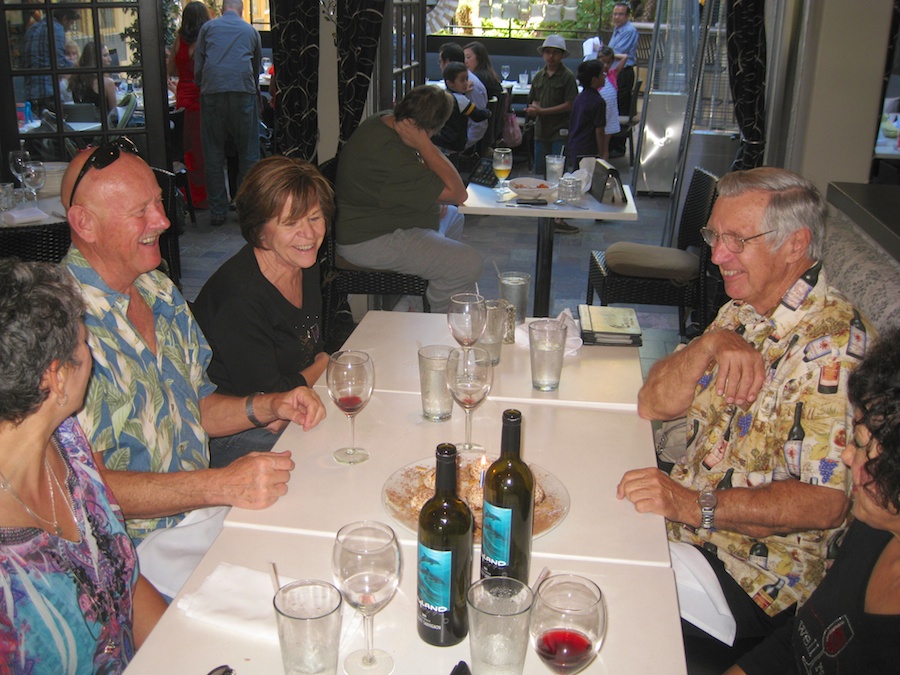 Laughing and giggling in Laguna with friends
