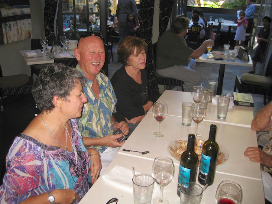 Laughing and giggling in Laguna with friends