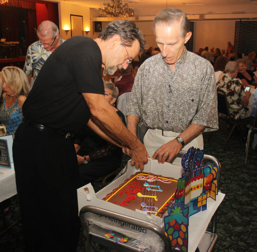 Celebrating Brenda, Bob, and Leon's birthday August 2014