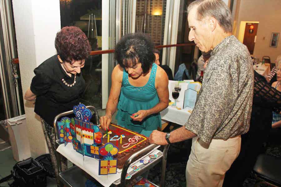 Celebrating Brenda, Bob, and Leon's birthday August 2014