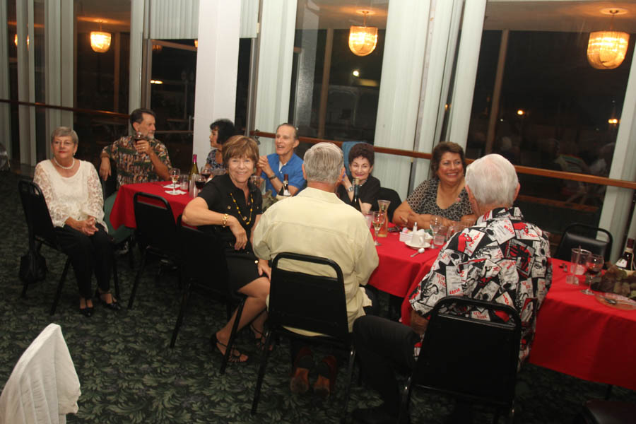 Celebrating Marianne's birthday at the Santa Ana Elks on Italian Night