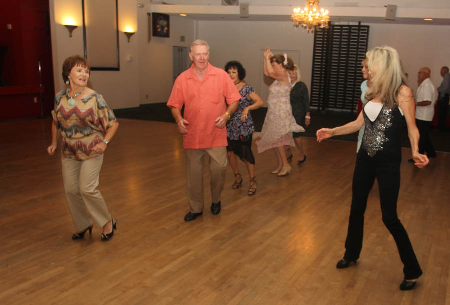 Celebrating Marianne's birthday at the Santa Ana Elks on Italian Night