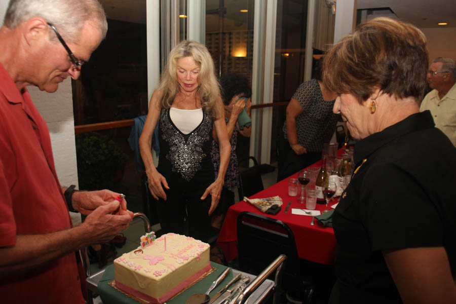 Celebrating Marianne's birthday at the Santa Ana Elks on Italian Night