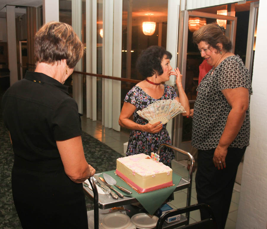 Celebrating Marianne's birthday at the Santa Ana Elks on Italian Night