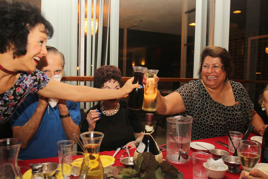 Celebrating Marianne's birthday at the Santa Ana Elks on Italian Night
