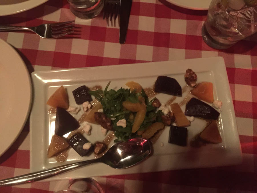 Dining at Il Garage to celebrate Greg's birthday
