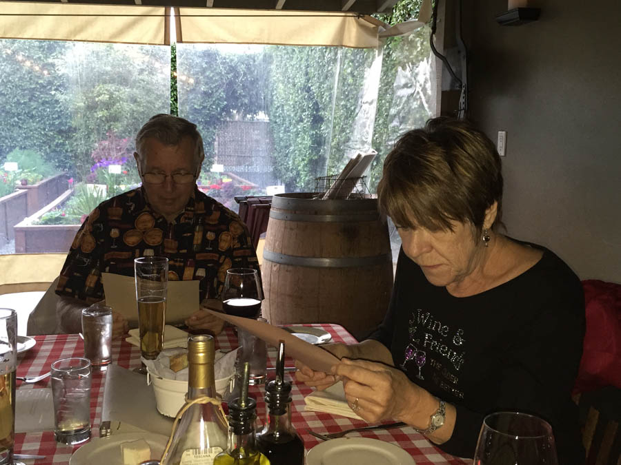 Wining and dining on 3/1/2015 with the Roberts and Zaitz