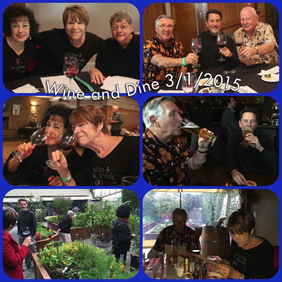 Wining and dining on 3/1/2015 with the Roberts and Zaitz
