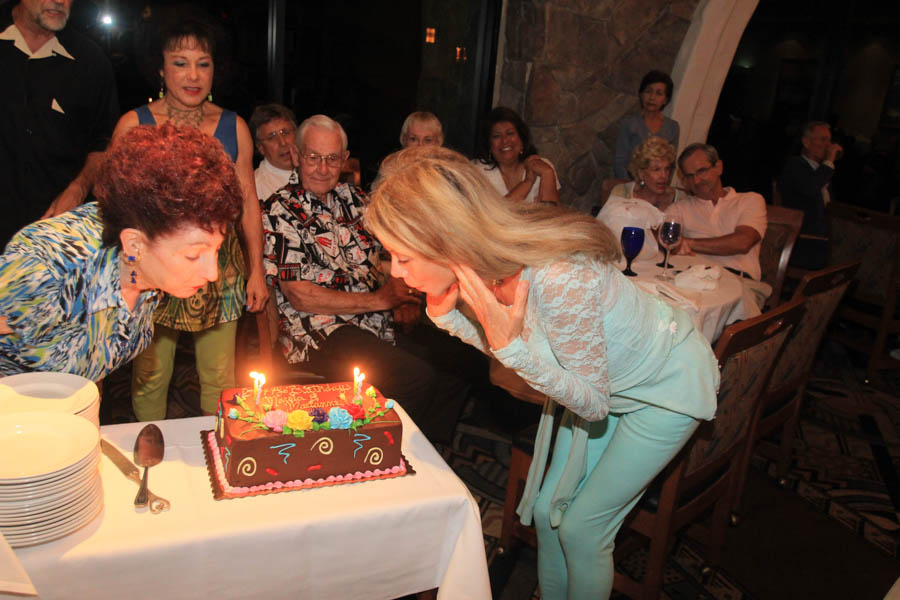 September 2015 birthday celebrations for Marcia and Marianne