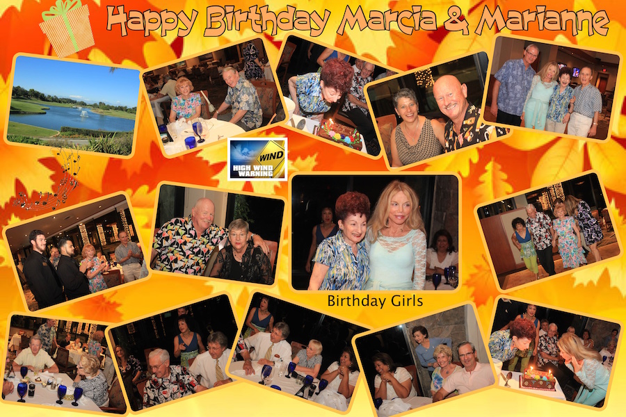 September 2015 birthday celebrations for Marcia and Marianne