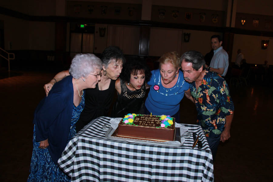 August birthday;'s at the Phoenix Club with Donna and Irene
