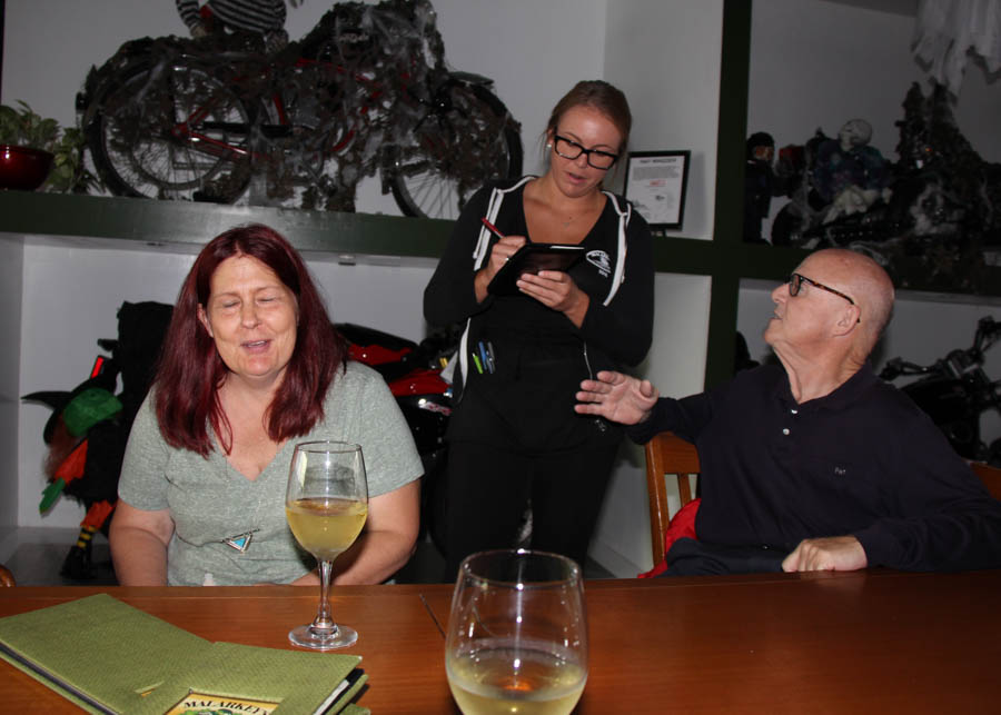 Saying goodbye to Colleen and Calhan at Malarkey's 09/19/2016
