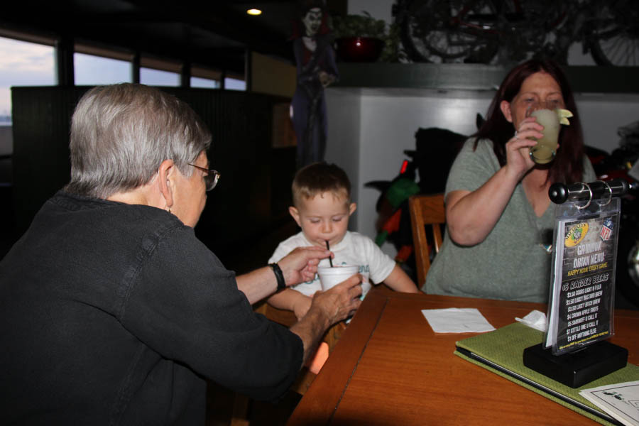 Saying goodbye to Colleen and Calhan at Malarkey's 09/19/2016