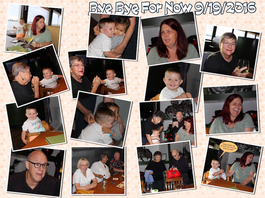 Saying goodbye to Colleen and Calhan at Malarkey's 09/19/2016
