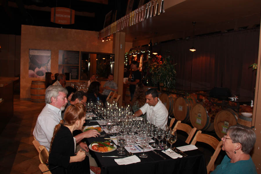 Wine blending at Laguna Canyon Winery