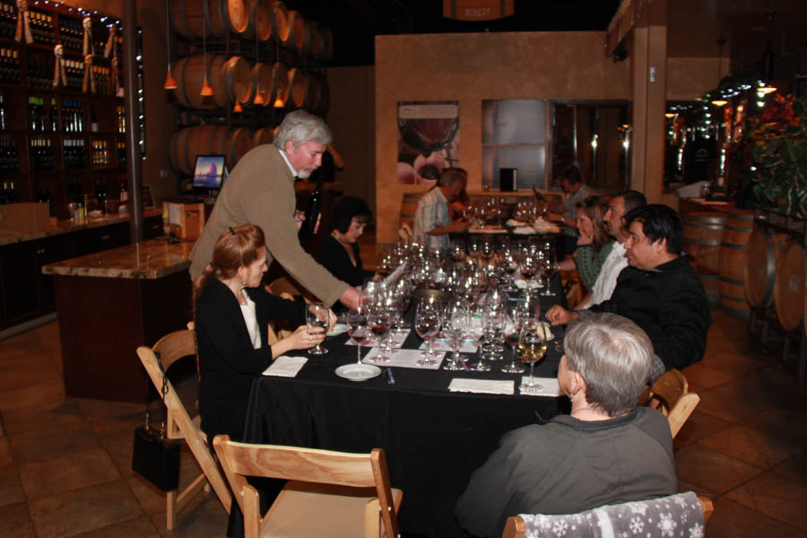 Wine blending at Laguna Canyon Winery