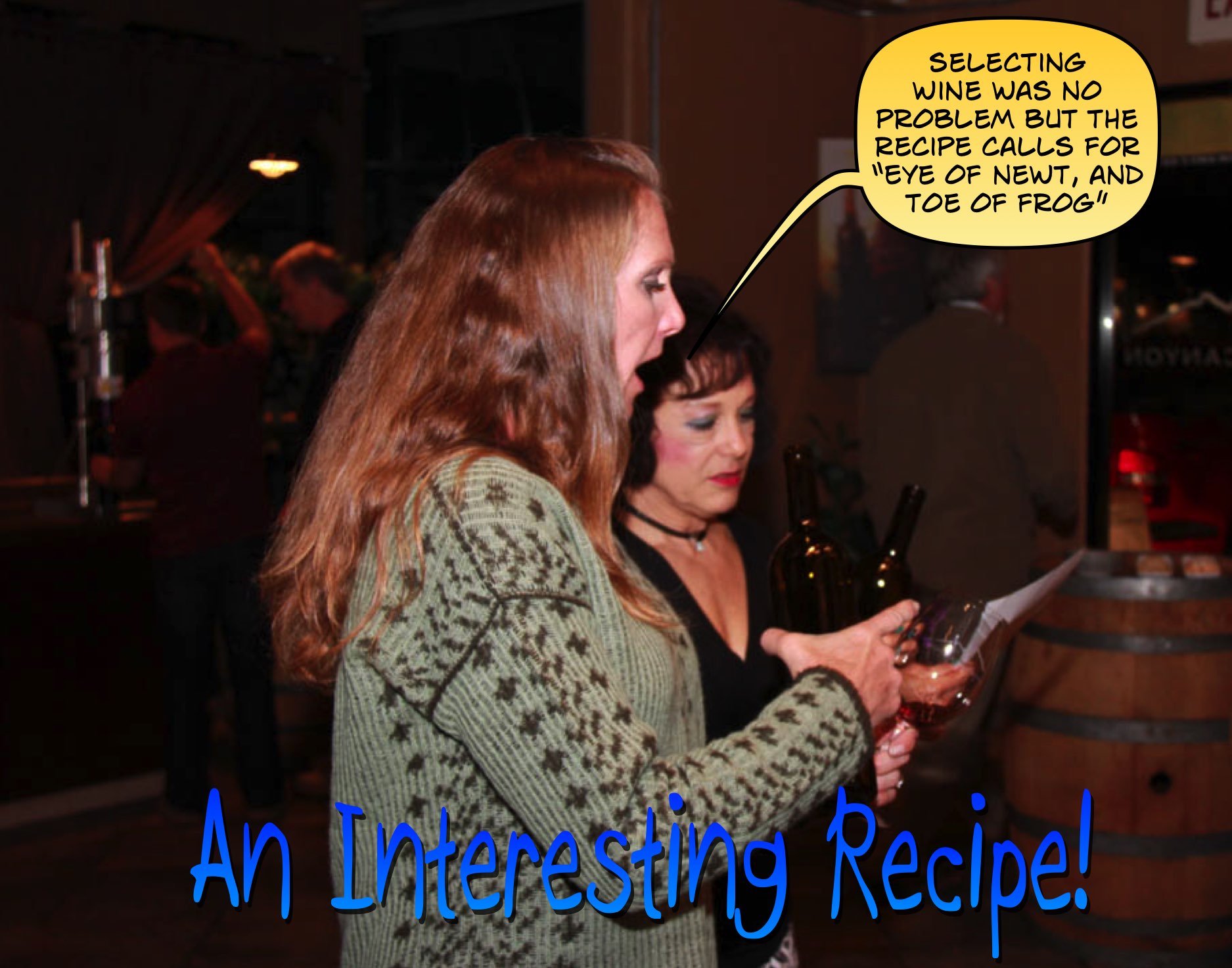 Wine blending at Laguna Canyon Winery