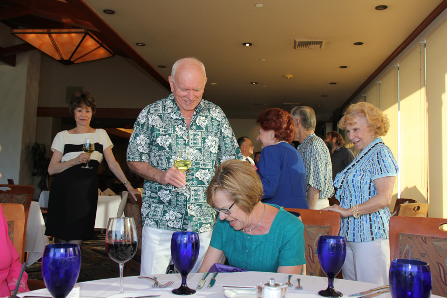 Bernie (98)and Marcia (84) celebrate thier birthdays at Old Ranch