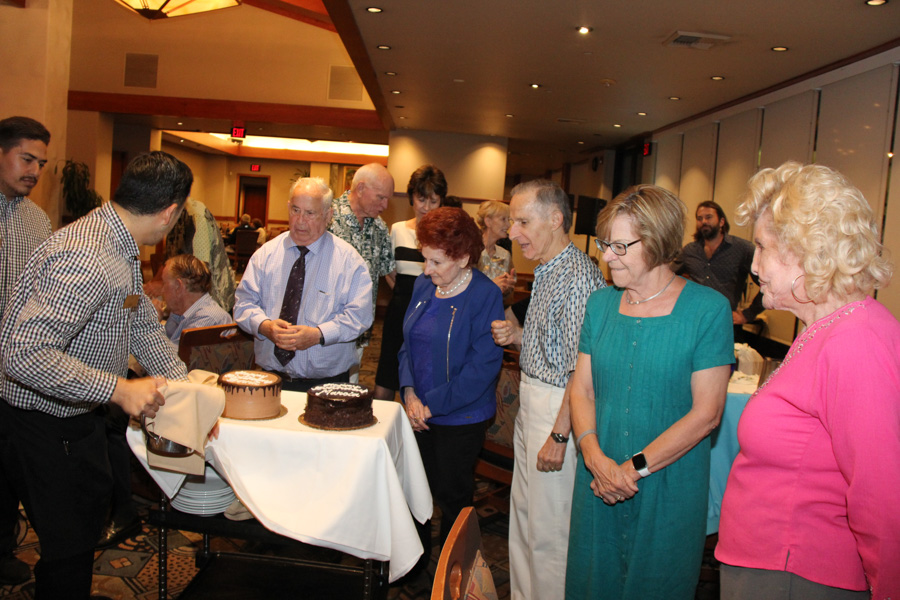 Bernie (98)and Marcia (84) celebrate thier birthdays at Old Ranch