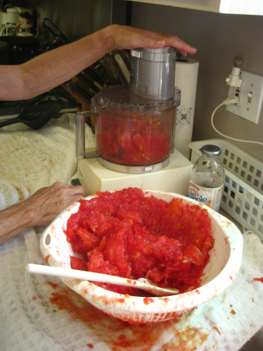 Making tomato sauce June 25th 2015