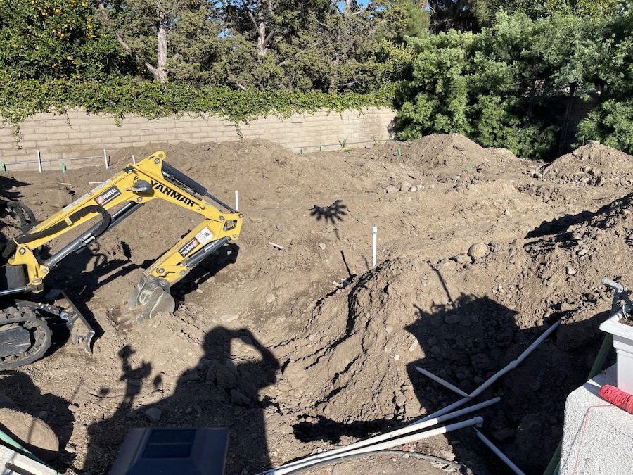 Casa VAlencia Gardens being made and the first crop, winter 2022