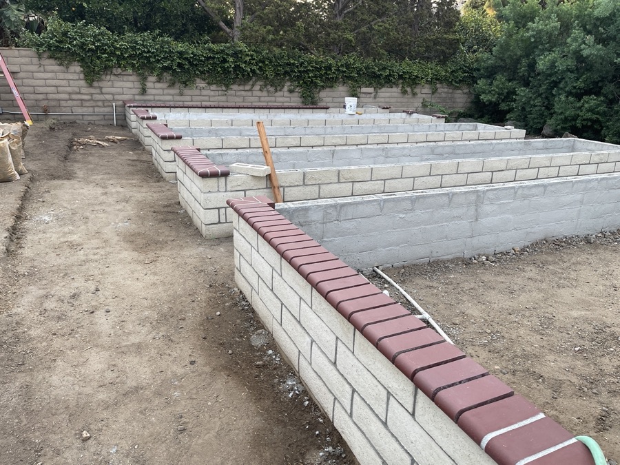 Casa VAlencia Gardens being made and the first crop, winter 2022