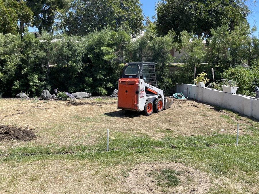 Casa VAlencia Gardens being made and the first crop, winter 2022