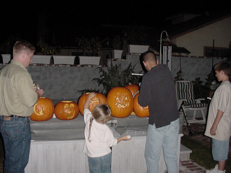 Halloween 2000 Pumpkin Carving