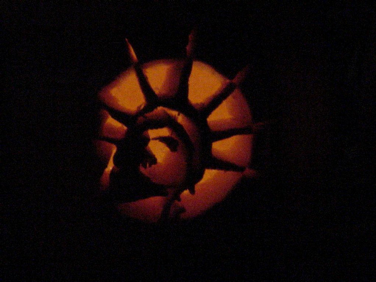 Halloween 2001 Pumpkin Carving