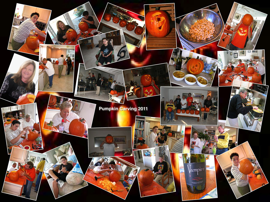 Pumpkin Carving Collage 2011