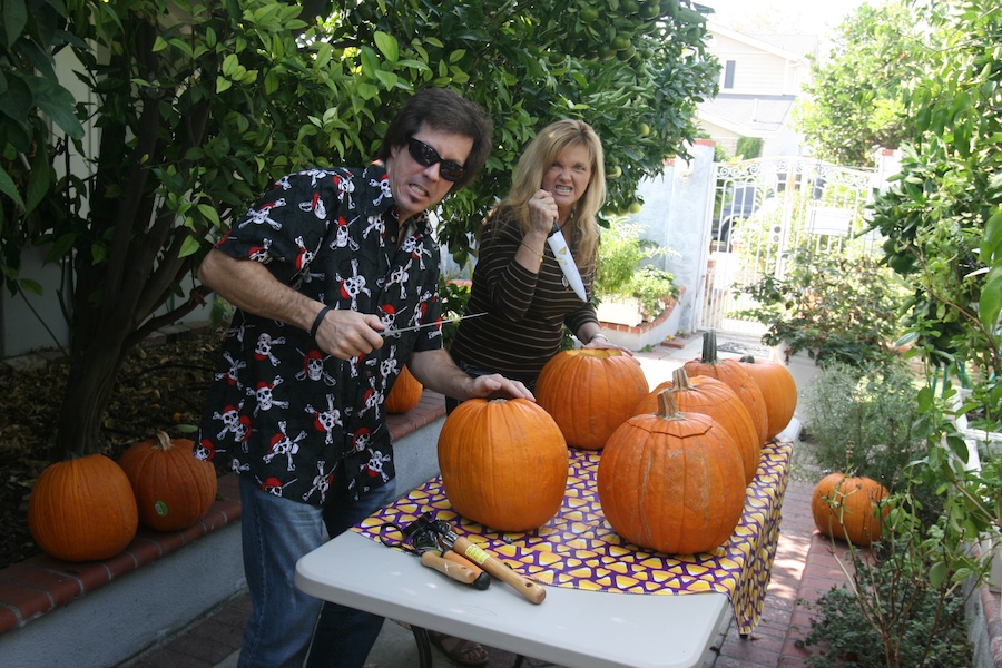 Pumpkin carving with family and friends 10/27/2013